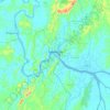 Топографическая карта Samarinda, высота, рельеф