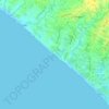 Топографическая карта Canggu Beach, высота, рельеф