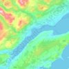 Топографическая карта Cromarty Firth, высота, рельеф