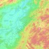 Топографическая карта Нанайский район, высота, рельеф