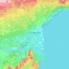 Топографическая карта Thunder Bay, высота, рельеф