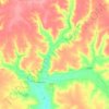 Топографическая карта Дергачёвское городское поселение, высота, рельеф