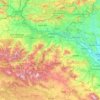 Топографическая карта La Rioja, высота, рельеф