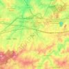 Топографическая карта Enghien, высота, рельеф