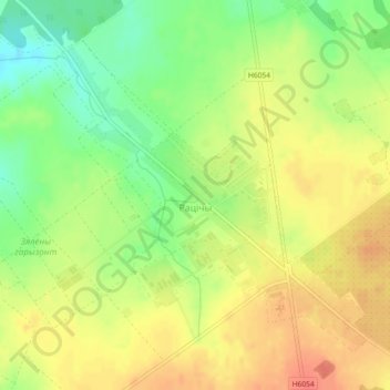 Топографическая карта Ратичи, высота, рельеф