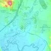 Топографическая карта Thurgoona, высота, рельеф