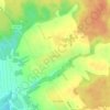 Топографическая карта Першково, высота, рельеф