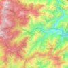 Топографическая карта Darjeeling Pulbazar, высота, рельеф