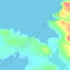 Топографическая карта Inishowen, высота, рельеф