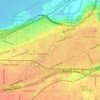 Топографическая карта Detroit - Shoreway, высота, рельеф