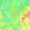 Топографическая карта Рівненська сільська громада, высота, рельеф