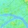 Топографическая карта Строгановский парк, высота, рельеф