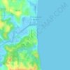 Топографическая карта Chesapeake Beach, высота, рельеф