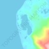Топографическая карта озеро Лазурное, высота, рельеф
