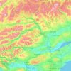 Топографическая карта Перт-энд-Кинросс, высота, рельеф