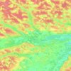 Топографическая карта Чурапчинский наслег, высота, рельеф