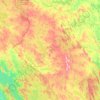 Топографическая карта Муезерский район, высота, рельеф