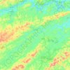 Топографическая карта Pentagna, высота, рельеф