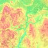 Топографическая карта Оршанский район, высота, рельеф
