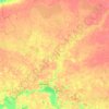 Топографическая карта Венгеровский район, высота, рельеф