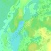 Топографическая карта Ивесь, высота, рельеф