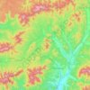 Топографическая карта Партизанский городской округ, высота, рельеф