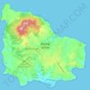 Топографическая карта Остров Норфолк, высота, рельеф
