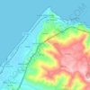 Топографическая карта Capo d'Orlando, высота, рельеф