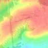 Топографическая карта Нижегородец, высота, рельеф