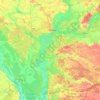 Топографическая карта Гомельский район, высота, рельеф