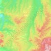 Топографическая карта Лазурненский сельсовет, высота, рельеф