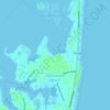Топографическая карта Monmouth Beach, высота, рельеф