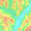 Топографическая карта городской округ Воткинск, высота, рельеф
