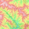 Топографическая карта 木座藏族乡, высота, рельеф