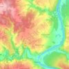 Топографическая карта сельское поселение Село Кузьмищево, высота, рельеф