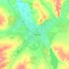 Топографическая карта Актобе, высота, рельеф