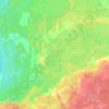 Топографическая карта Кобона, высота, рельеф