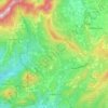 Топографическая карта Le Barroux, высота, рельеф