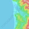 Топографическая карта Cannon Beach, высота, рельеф
