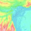 Топографическая карта Сызрань, высота, рельеф