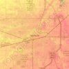Топографическая карта Muncie, высота, рельеф