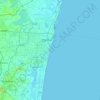 Топографическая карта Chennai, высота, рельеф