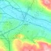 Топографическая карта Ютика, высота, рельеф