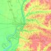 Топографическая карта Memphis, высота, рельеф