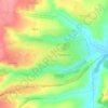 Топографическая карта Арефино, высота, рельеф