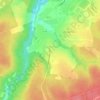 Топографическая карта Подушкино, высота, рельеф