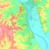 Топографическая карта Leavenworth, высота, рельеф