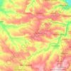 Топографическая карта Попаснянська міська громада, высота, рельеф