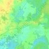 Топографическая карта Ульяновичи, высота, рельеф