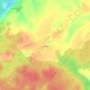 Топографическая карта Горячки, высота, рельеф